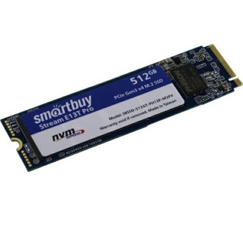 Внутренний SSD  Smart Buy  512GB  Stream E13T Pro, PCIe Gen3 x4, R/W - 2100/2100 MB/s, (M.2), 2280,