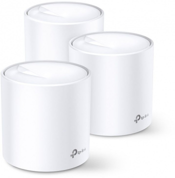 Mesh-комплект TP-LINK DECO X20(3-PACK), AX1800, бесшовный, 10/100/1000BASE-TX, белый (1/4)