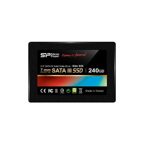 Внутренний SSD  Silicon Power  240GB  S55, SATA-III, R/W - 550/500 MB/s, 2.5", PS3108, TLC
