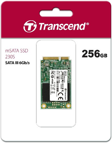 Внутренний SSD  Transcend  256GB  230S mSata (mini SATA), SATA-III, R/W - 550/400 MB/s, TLC 3D NAND