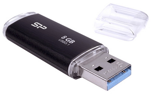 USB 3.0  8GB  Silicon Power  Blaze B02  чёрный