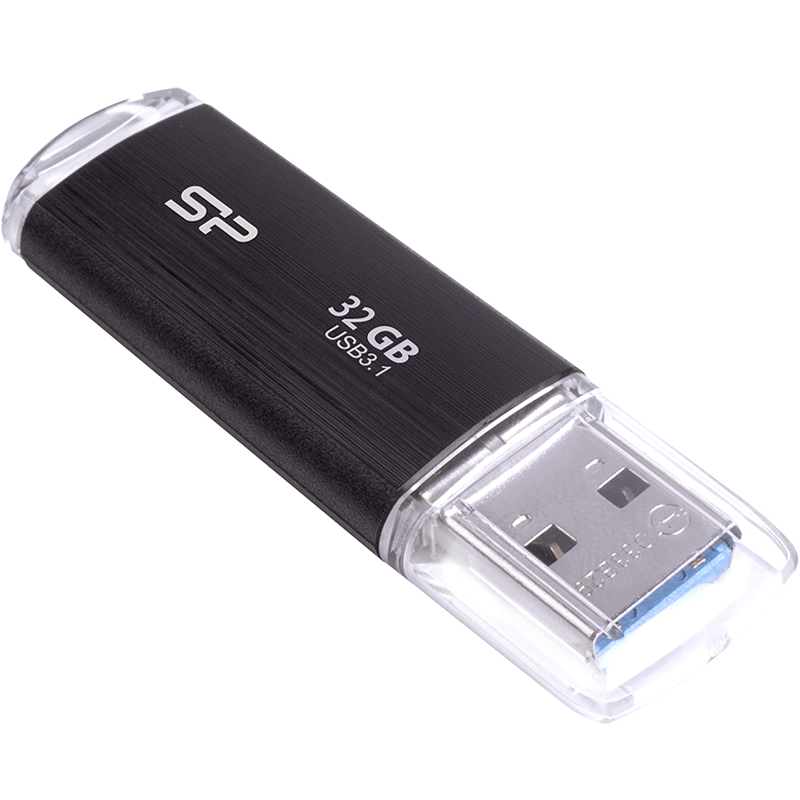 USB 3.0  16GB  Silicon Power  Blaze B02  чёрный