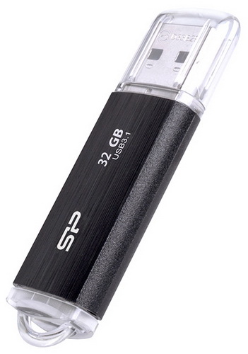 USB 3.0  32GB  Silicon Power  Blaze B02  чёрный