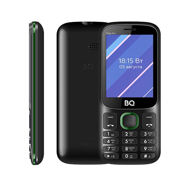 Мобильный телефон BQ 2820 Step XL+ Black+Green (1/40)