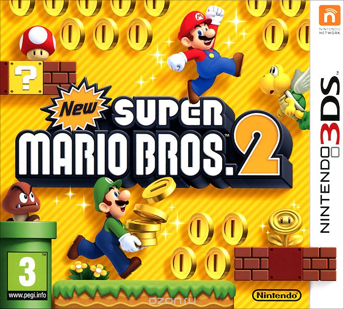 New Super Mario Bros. 2 [3DS, Русская версия]