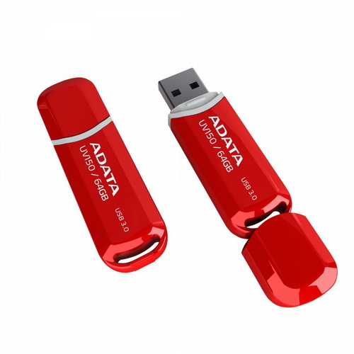 USB 3.0  64GB  A-Data  UV150  красный