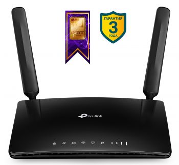 Роутер TP-LINK TL-MR6400 N300 10/100BASE-TX/4G черный (1/10)