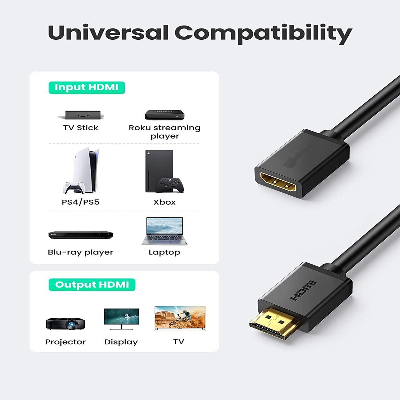 Кабель удлинительный  HDMI-19M---HDMI-19F ver 2.0, 5m, Telecom <TCG-235MF-5M> (1/35)