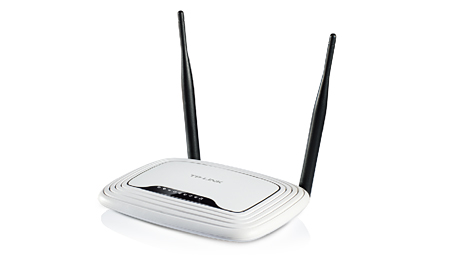 Роутер TP-LINK TL-WR841N, серии N, 4-порт, 2фикс. антены, до 300 Мбит/с (1/20)