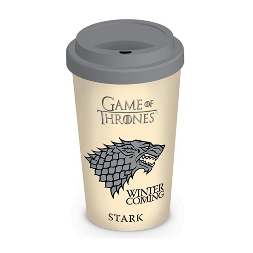Кружка пластиковая с крышкой Game of Thrones - Winter is Coming Plastic Travel Mug, 350ml
