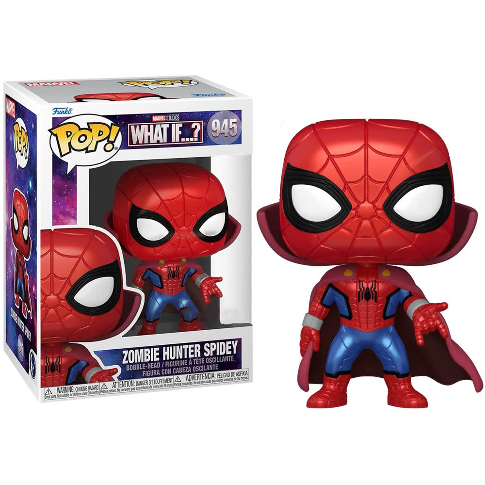 Фигурка Funko POP! Marvel Studios: What If...? - Zombie Hunter Spidey (Bobble-Head) (945) 