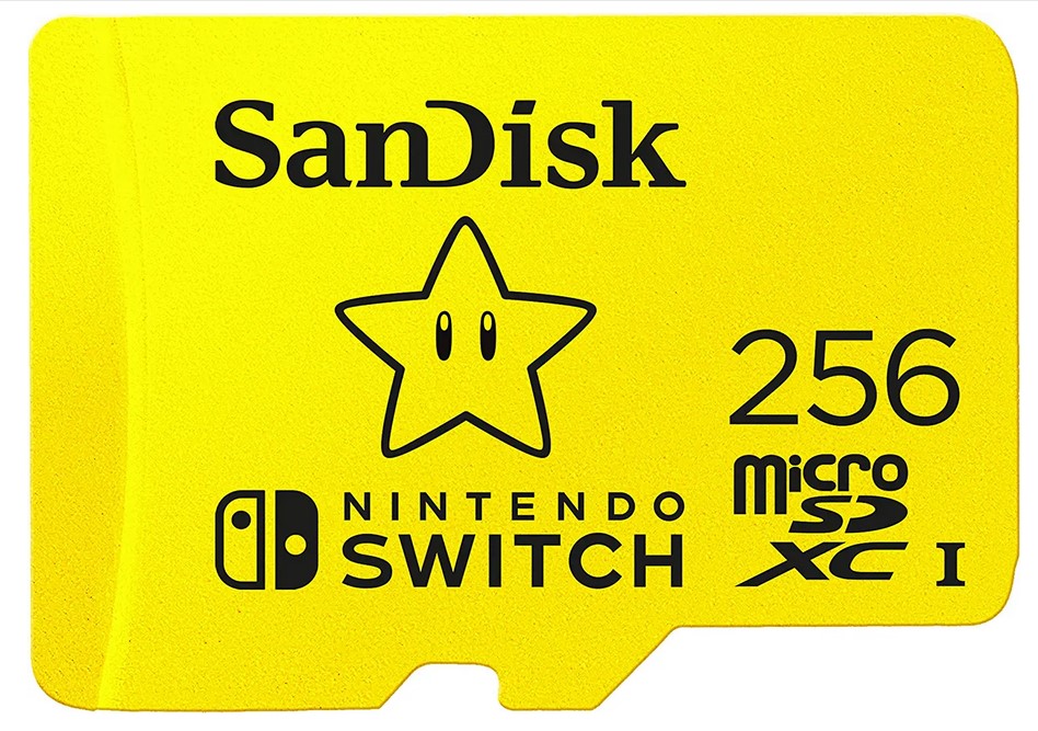 MicroSDXC  256GB  SanDisk Class 10 Nintendo Switch V30 A1 UHS-I U3 (100/90 Mb/s) без адаптера