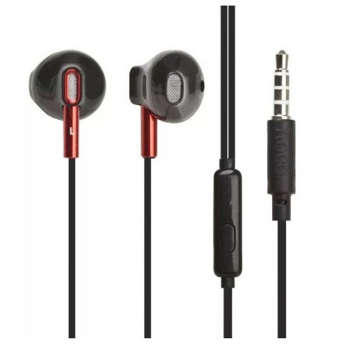 Наушники внутриканальные HOCO M57 Sky sound, микрофон, кнопка ответа, кабель 1.2м, цвет: чёрный (1/2
