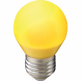 Лампа светодиодная ECOLA globe color 5,0W G45 220V E27 Yellow шар Желтый матовая колба 77x45(1/10/10