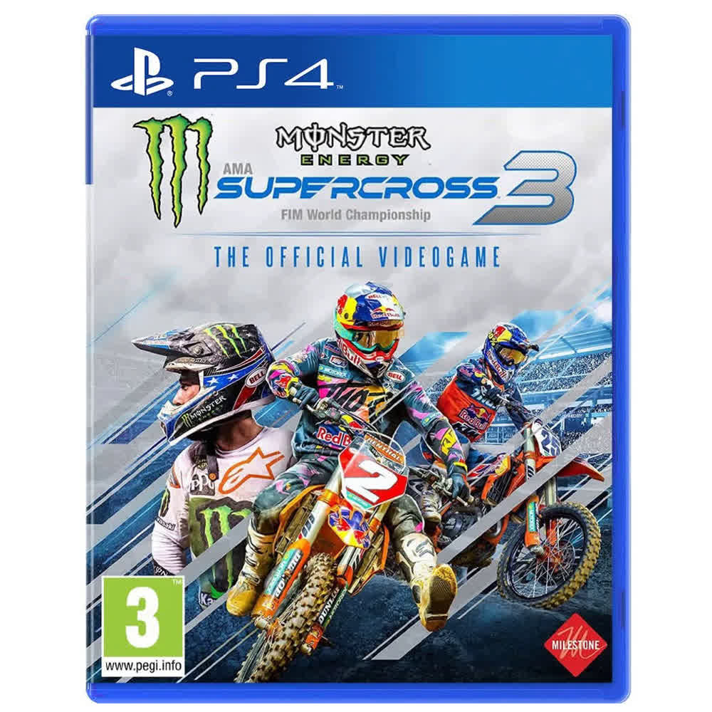Monster Energy Supercross 3 - The Official Videogame [PS4, английская версия]