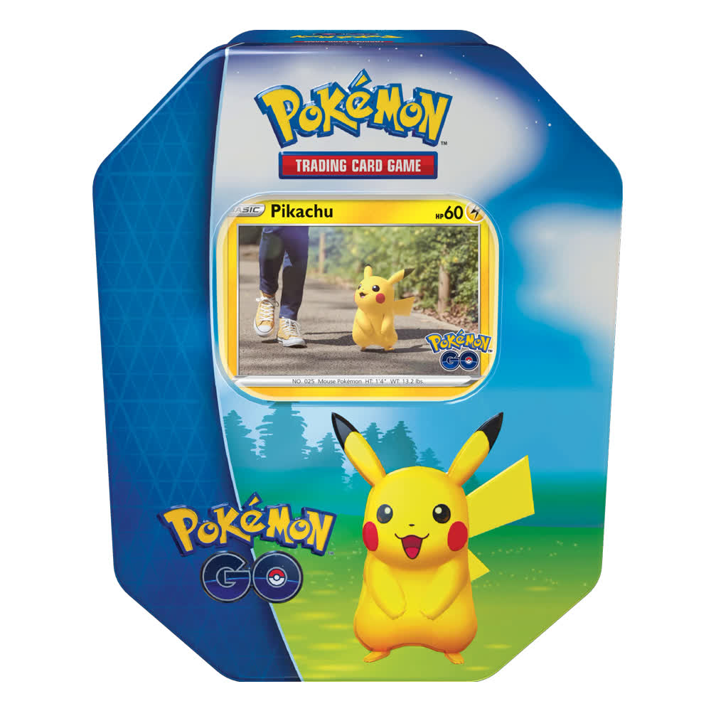 Карточная игра Pokemon Trading Card Game: Pokemon GO - Pikachu Tin Box