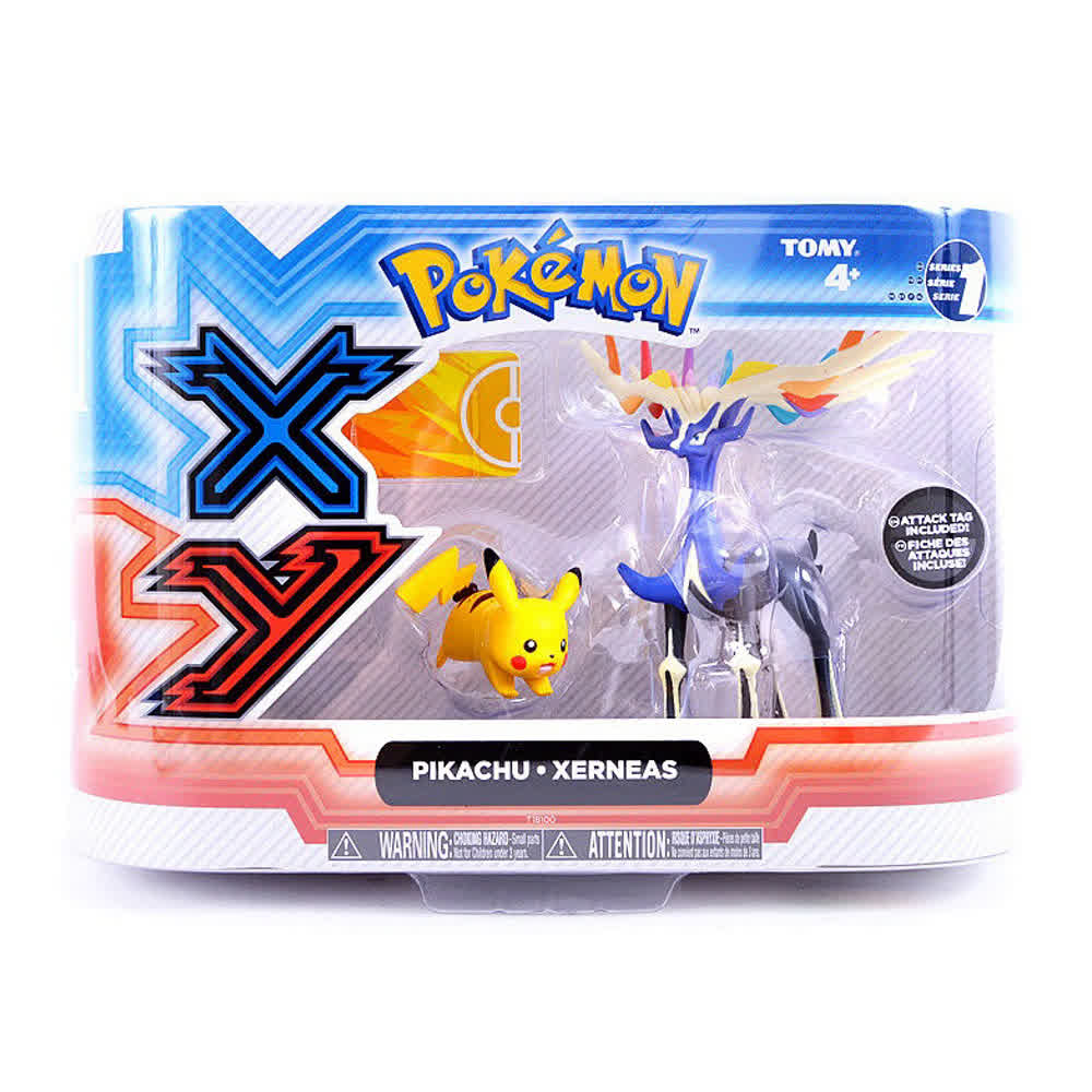 Набор фигурок Pokemon: X & Y - Pikachu vs Xerneas Figures incl. Attack Tag, Series 1