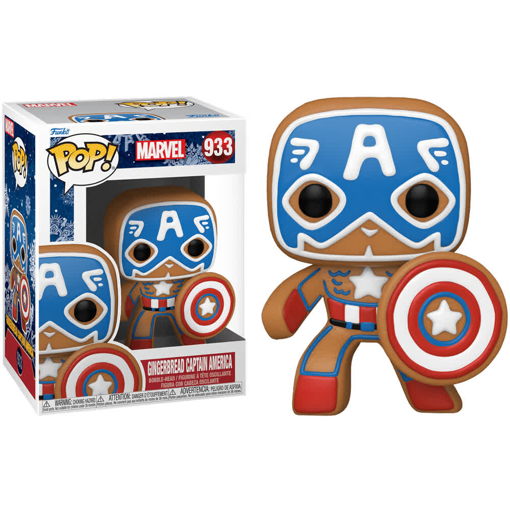 Фигурка Funko POP! Marvel: Holiday - Gingerbread  Captain America Vinyl Bobble-Head
