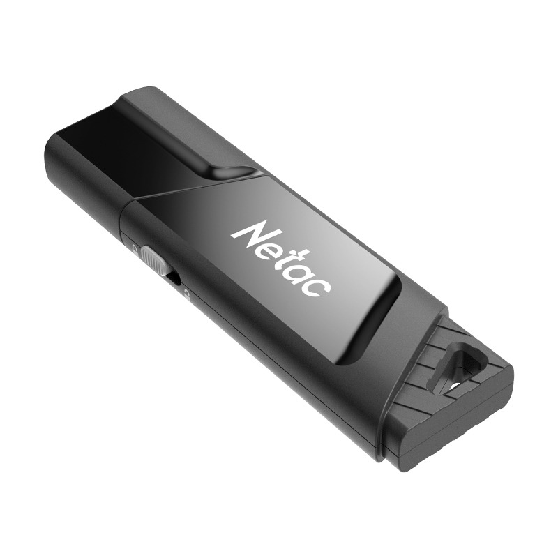 USB 3.0  128GB  Netac  U336 с аппаратной защитой от записи (защита от вирусов) чёрный