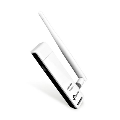 Wi-Fi адаптер TP-LINK TL-WN722N N150 Wi-Fi, беспроводной, стандарты 802.11n/g/b, до 150 Мбит/с, белы