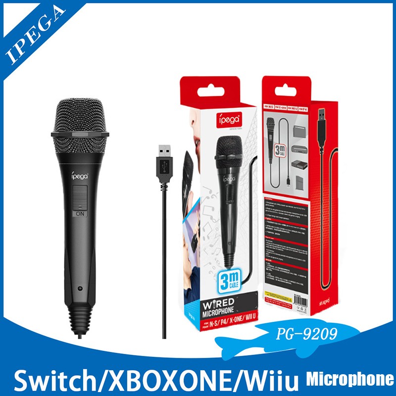 Микрофон PS4/Switch/Xbox/WiiU проводной 3 м PG-9209 iPega