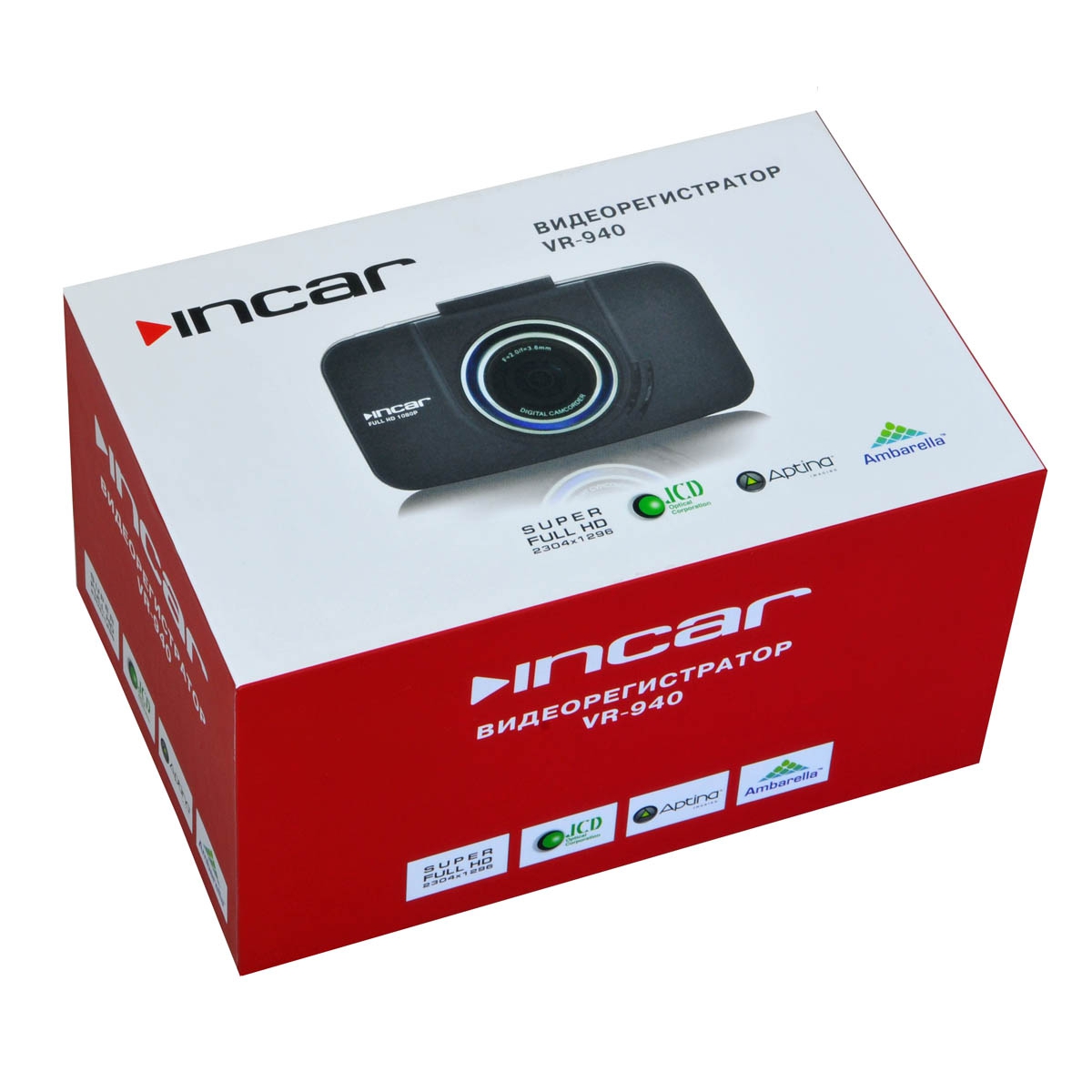 INCAR VR-940 видеорегистратор (3"  Ambrella A7 TFT, MP4, JPEG, HDMI, 2304*1296)