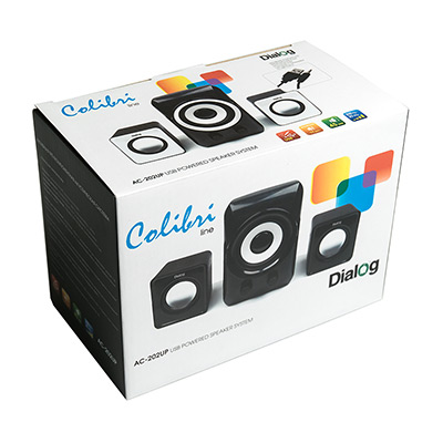 Колонки DIALOG Colibri AC-202UP, черный/белый, 2.1, 11W, питание от USB (1/20)