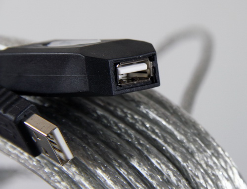 Кабель-адаптер AOPEN USB 2.0 - repeater (AM-AF), 10 м. (1/25)