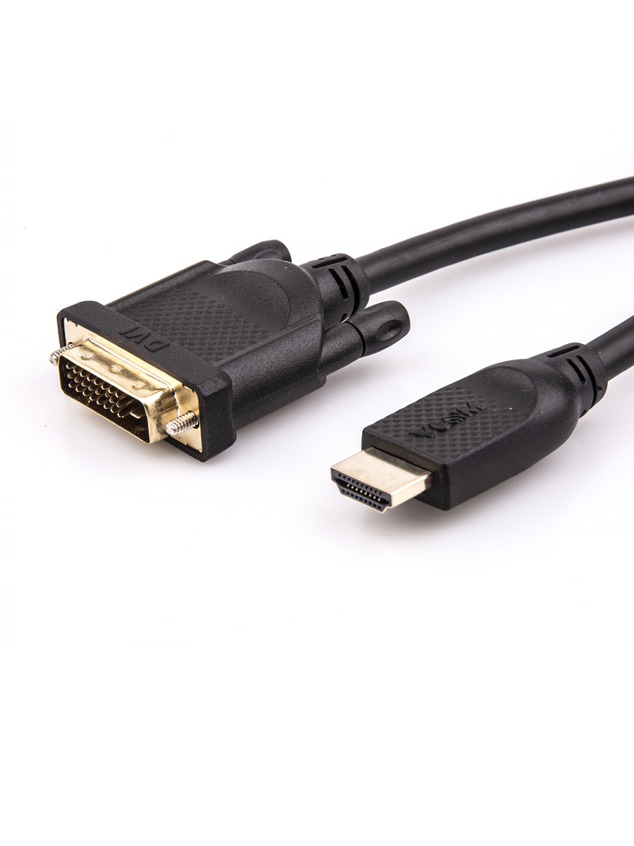 Кабель HDMI AM/DVI(24+1)M, 10м, CU, 1080P@60Hz, 2F, VCOM <CG484GD-10M> (1/18)