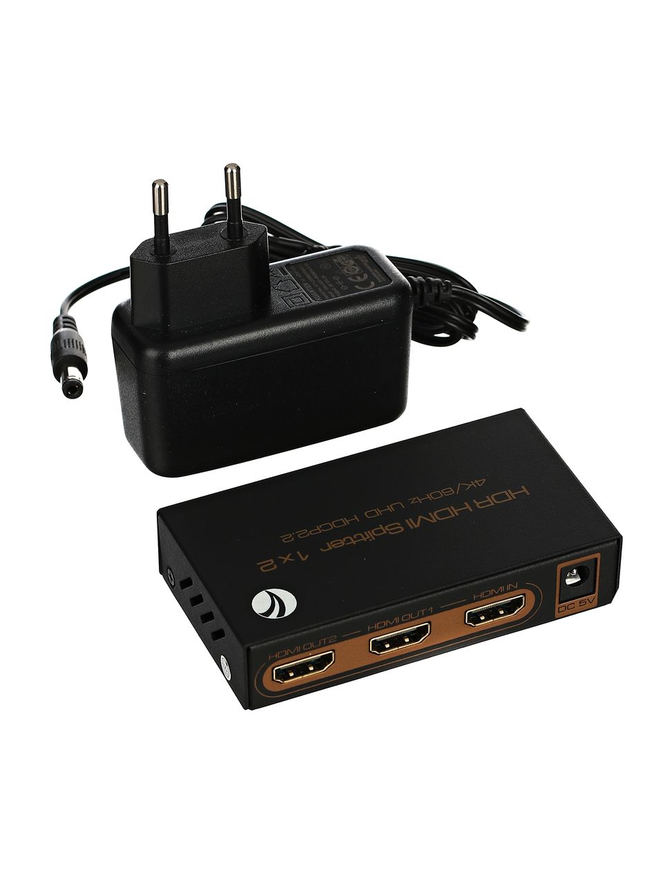 Разветвитель HDMI Spliitter 1=>2  2.0v, VCOM <DD422> (1/20)