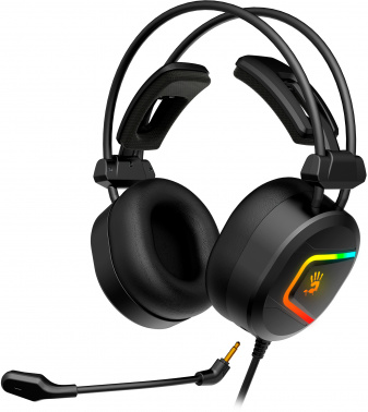 Игровая гарнитура A4TECH Bloody MC750 2.3м мониторные USB оголовье (MC750 BLACK), черный (1/10)