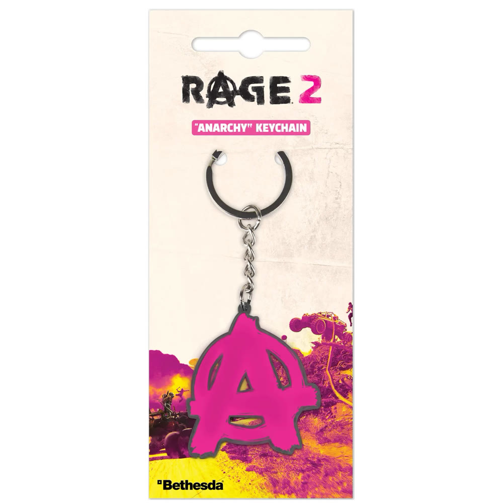 Брелок металлический Rage 2 - Anarchy Metal Keychain