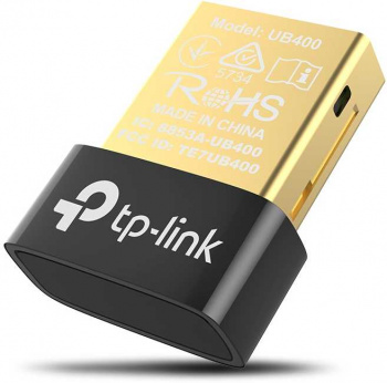 Bluetooth адаптер TP-LINK UB400, USB 2.0, черный (1/80)