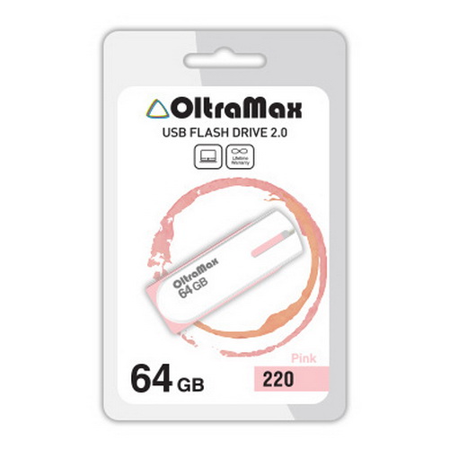 USB  64GB  OltraMax  220  розовый