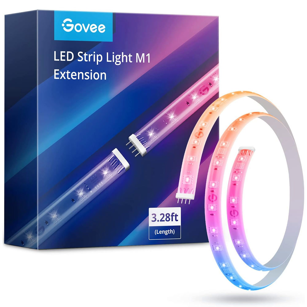 Удлинитель светодиодной ленты GOVEE RGBIC LED Strip Light M1 Matter Compatible Extension, 1m