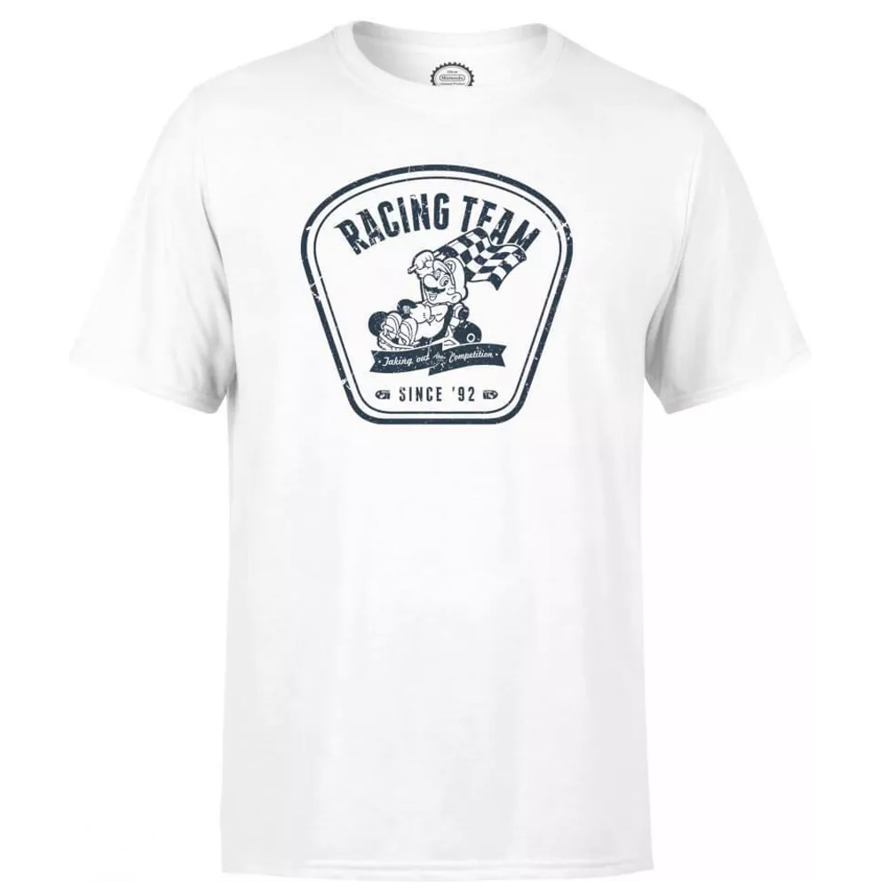 Футболка T-Shirt Mario Kart - Racing Team, White Size L