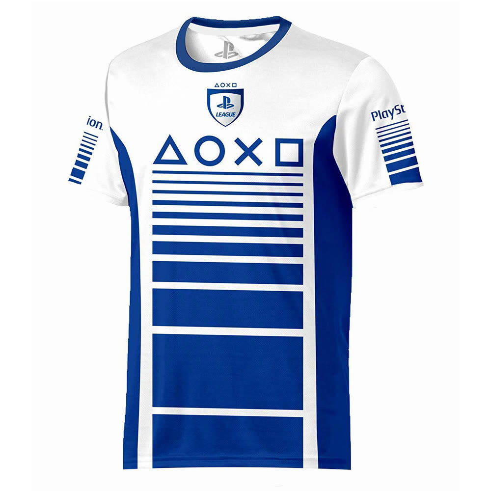 Футболка T-Shirt Playstation Esports - PS League Speed, White/Blue Size XL