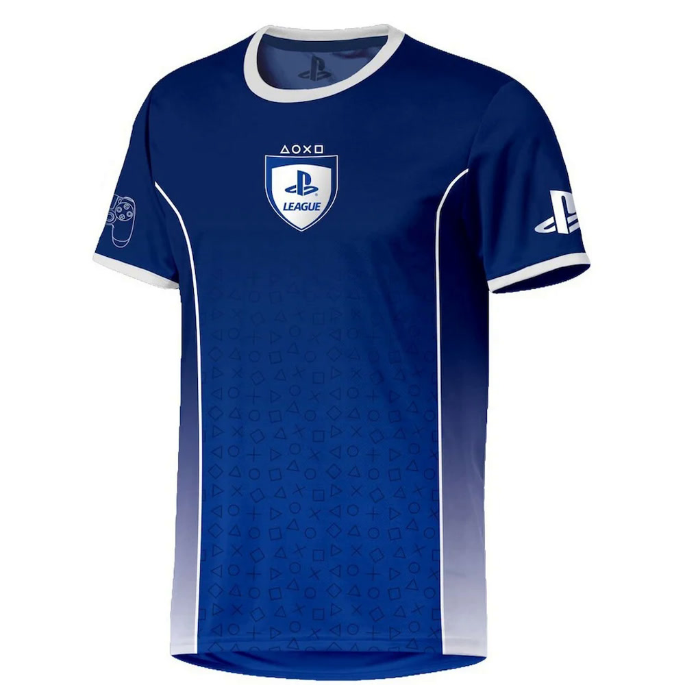 Футболка T-Shirt Playstation Esports - PS League Symbol Fade, Blue Size XL