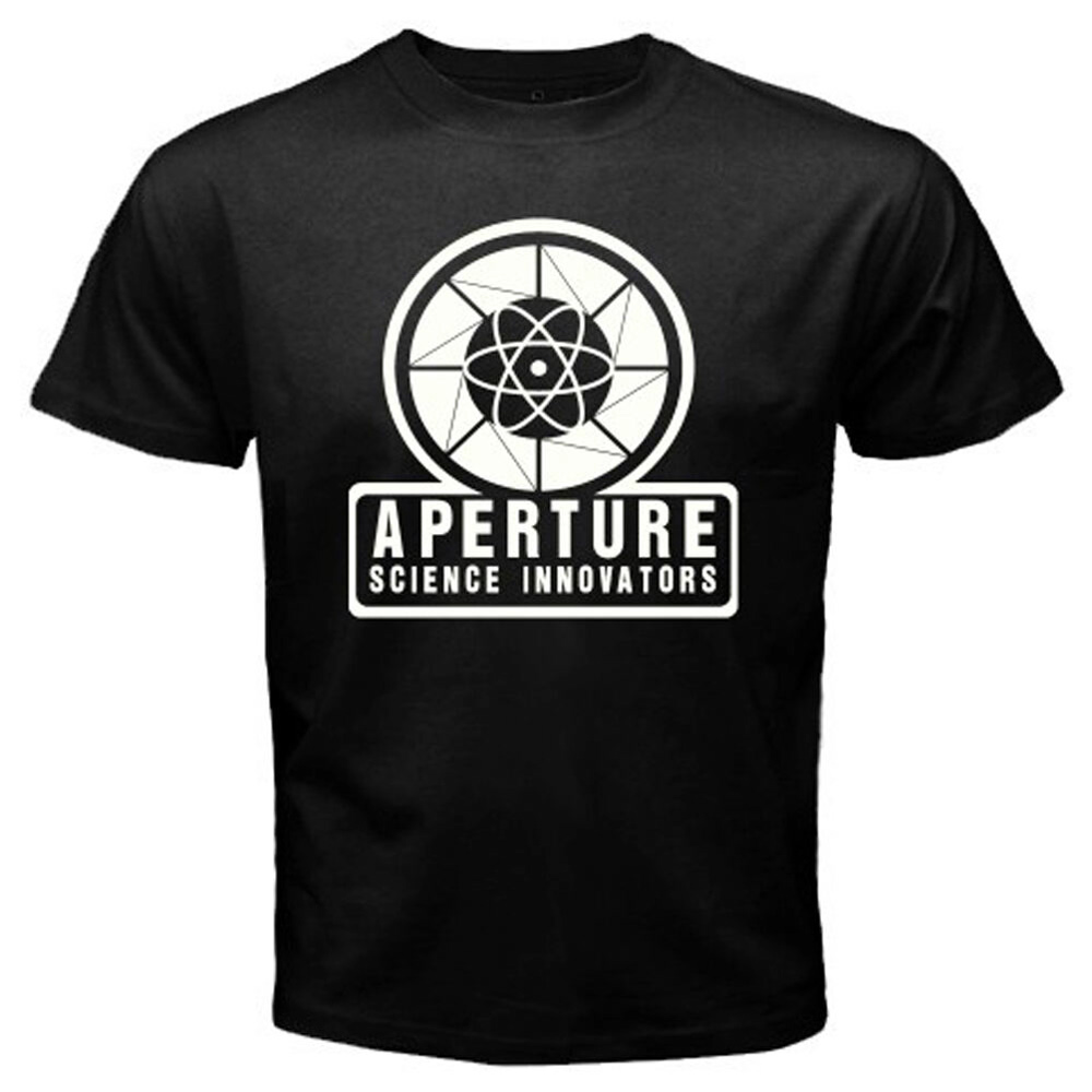Футболка T-Shirt Portal 2 - Aperture Classic, Black Ringer Size S