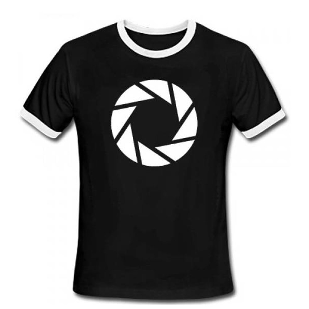 Футболка T-Shirt Portal 2 - Aperture Symbol, Black Size S