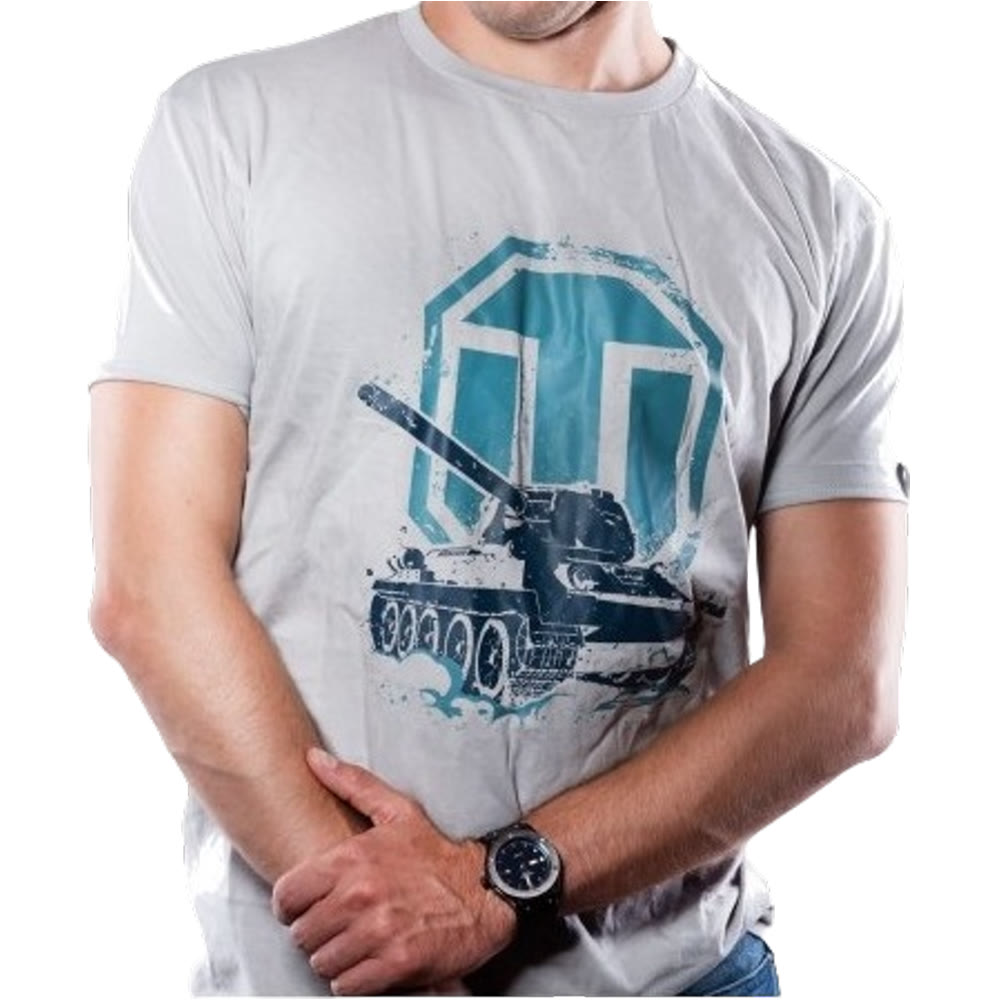 Футболка T-Shirt World of Tanks - Logo, Light Grey Size M