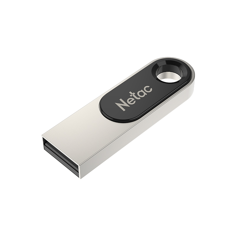 USB 3.0  128GB  Netac  U278  чёрный/серебро
