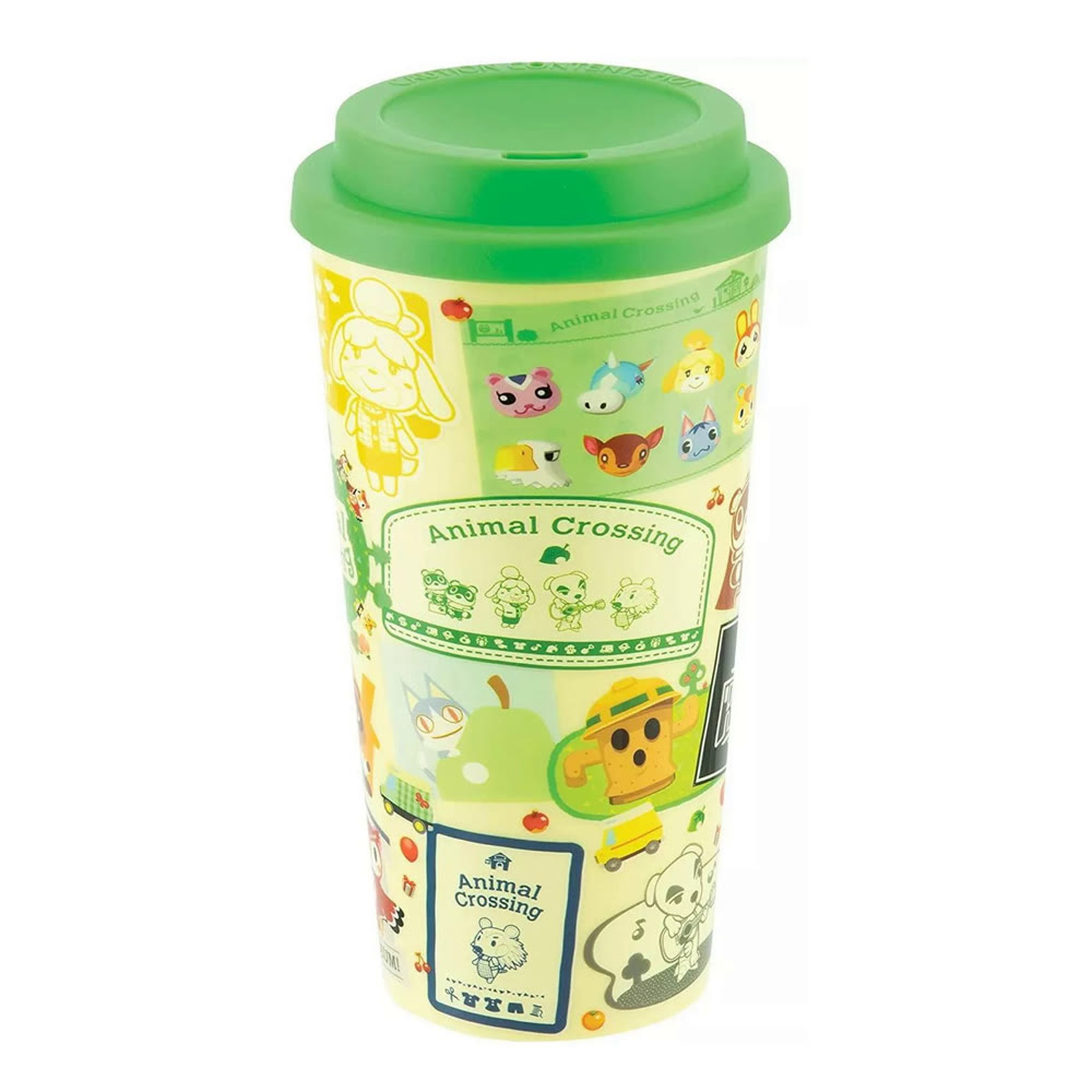 Кружка пластиковая с крышкой Animal Crossing - Characters Plastic Travel Mug, 450ml
