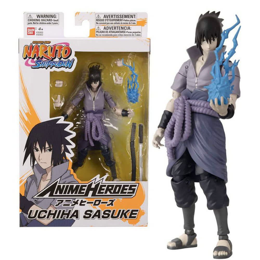 Экшн-фигурка Anime Heroes: Naruto Shippuden - Uchiha Sasuke Action Figure, 15cm