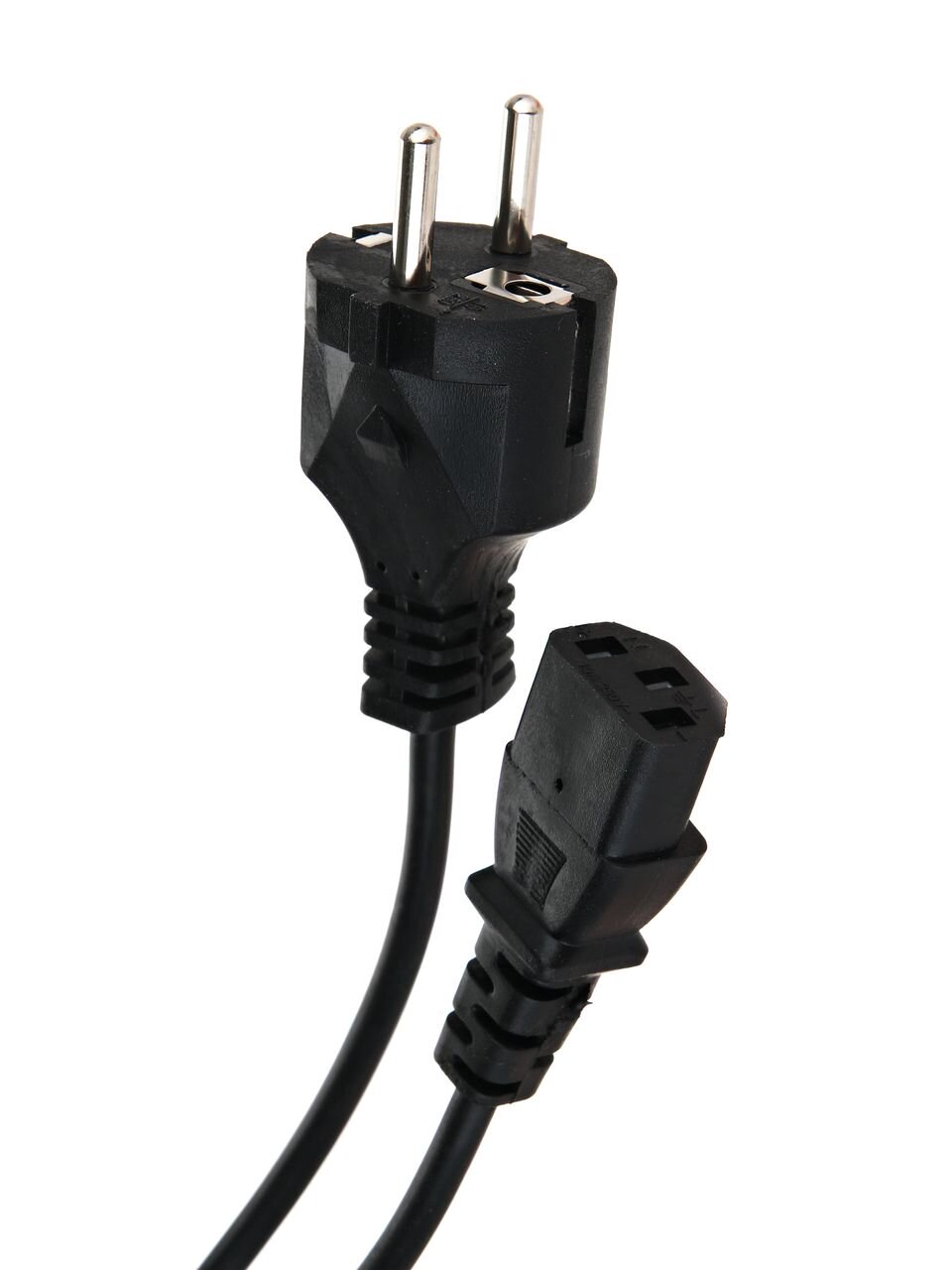 Кабель компьютер - розетка 220V EU (прямой)<VDE> 3GX0,5mm2, 1,8m, медь, Telecom <TE021-CU0.5-1.8> (1