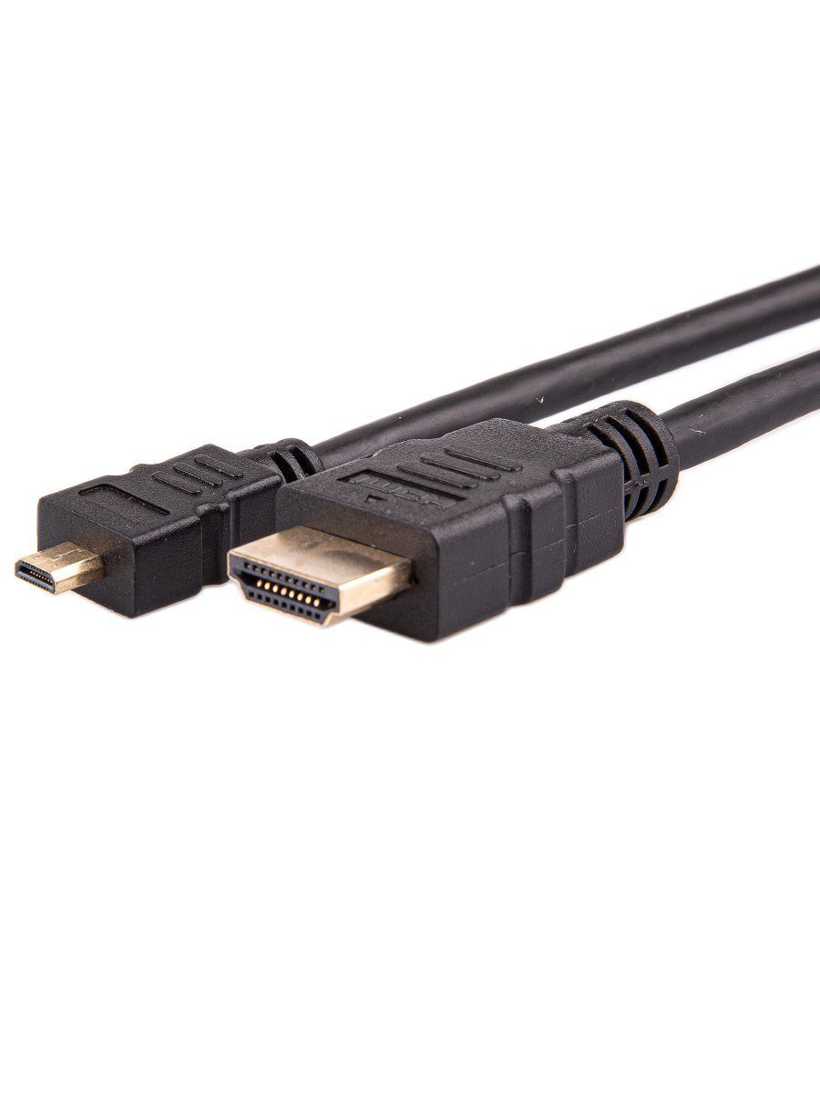 Кабель HDMI-19M --- MicroHDMI-19M ver 2.0+3D/Ethernet,2m Telecom <TCG206-2M> (1/70)