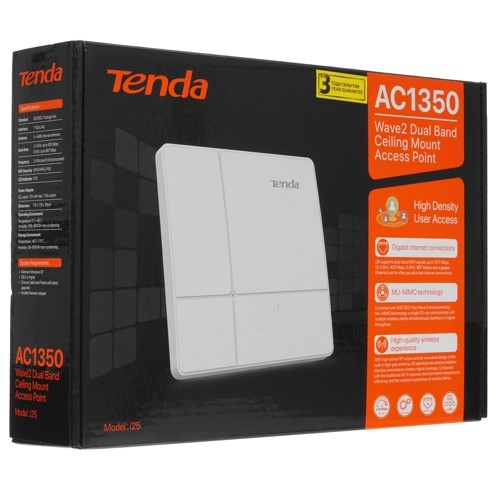 Mesh-роутер TENDA i25, потолочная точка доступа, гигабитная, Ethernet Interface:1 x 10/100/1000 Base