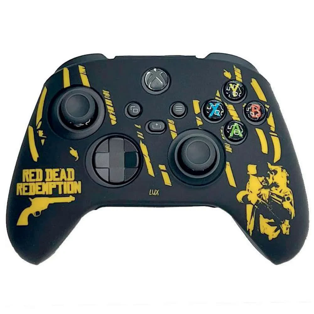 Чехол защитный Xbox Series S/X - Xbox One Silicone Case for Controller RDR (black-yellow)