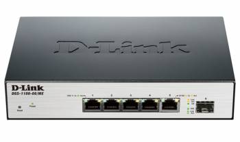 Коммутатор D-LINK DGS-1100-06/ME/A1B 5G, порт 1SFP настраиваемый (1/6)