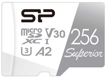 MicroSDXC  256GB  Silicon Power Class 10  Superior  + SD адаптер